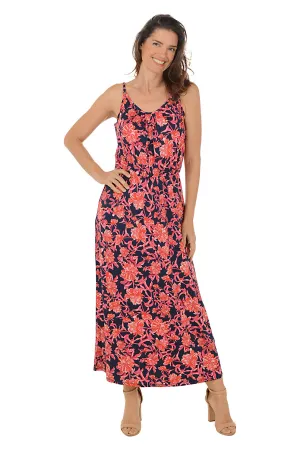 Chrysanthemum Sleeveless Maxi Dress