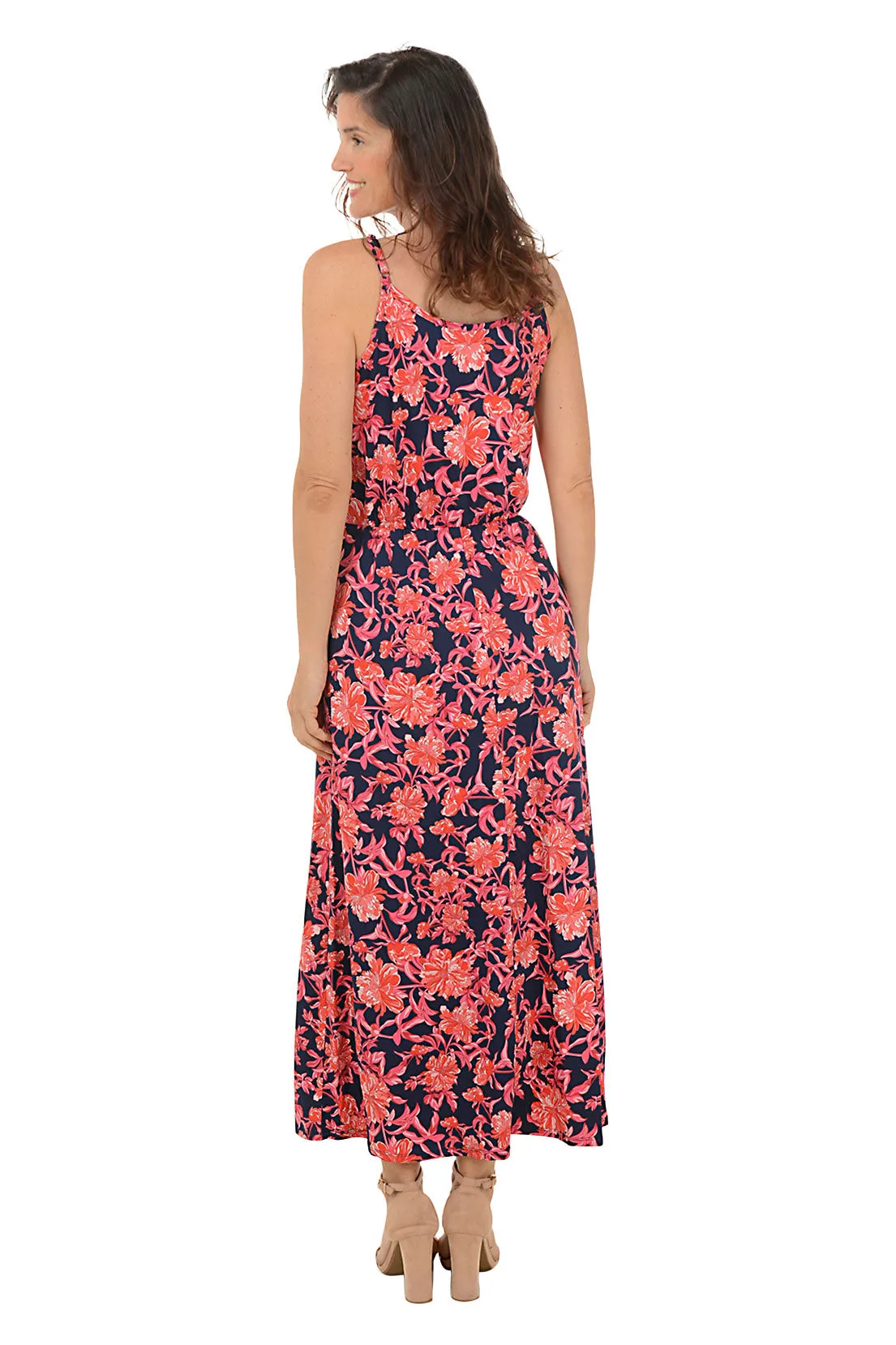 Chrysanthemum Sleeveless Maxi Dress