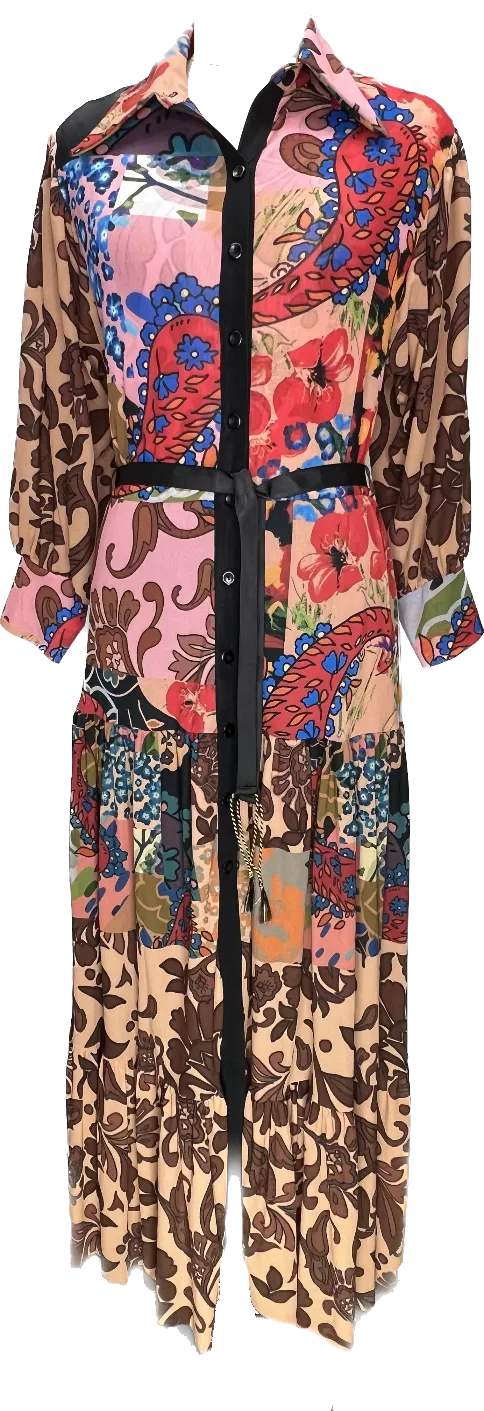 Collage Maxi Dress