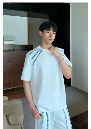 Contrast Colour Crew Neck T-shirt
