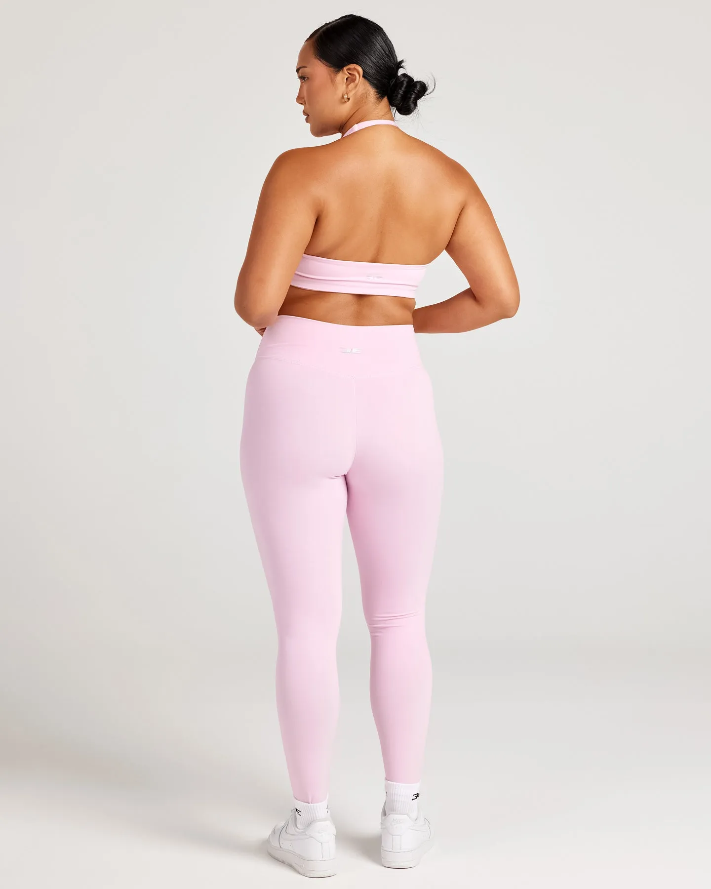 Cross Over Leggings - Candy Pink