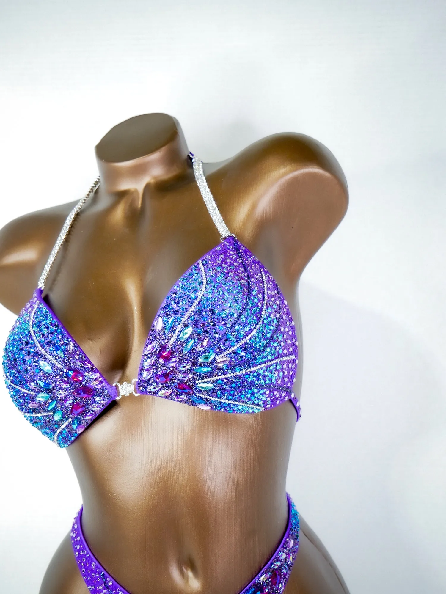 Crystal Ombre Sparkle Figure Suit