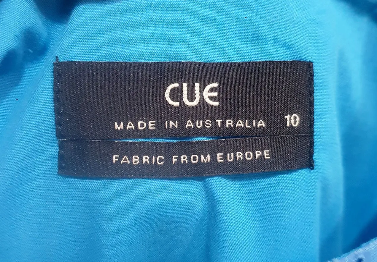 Cue blue sleeveless dress size 10