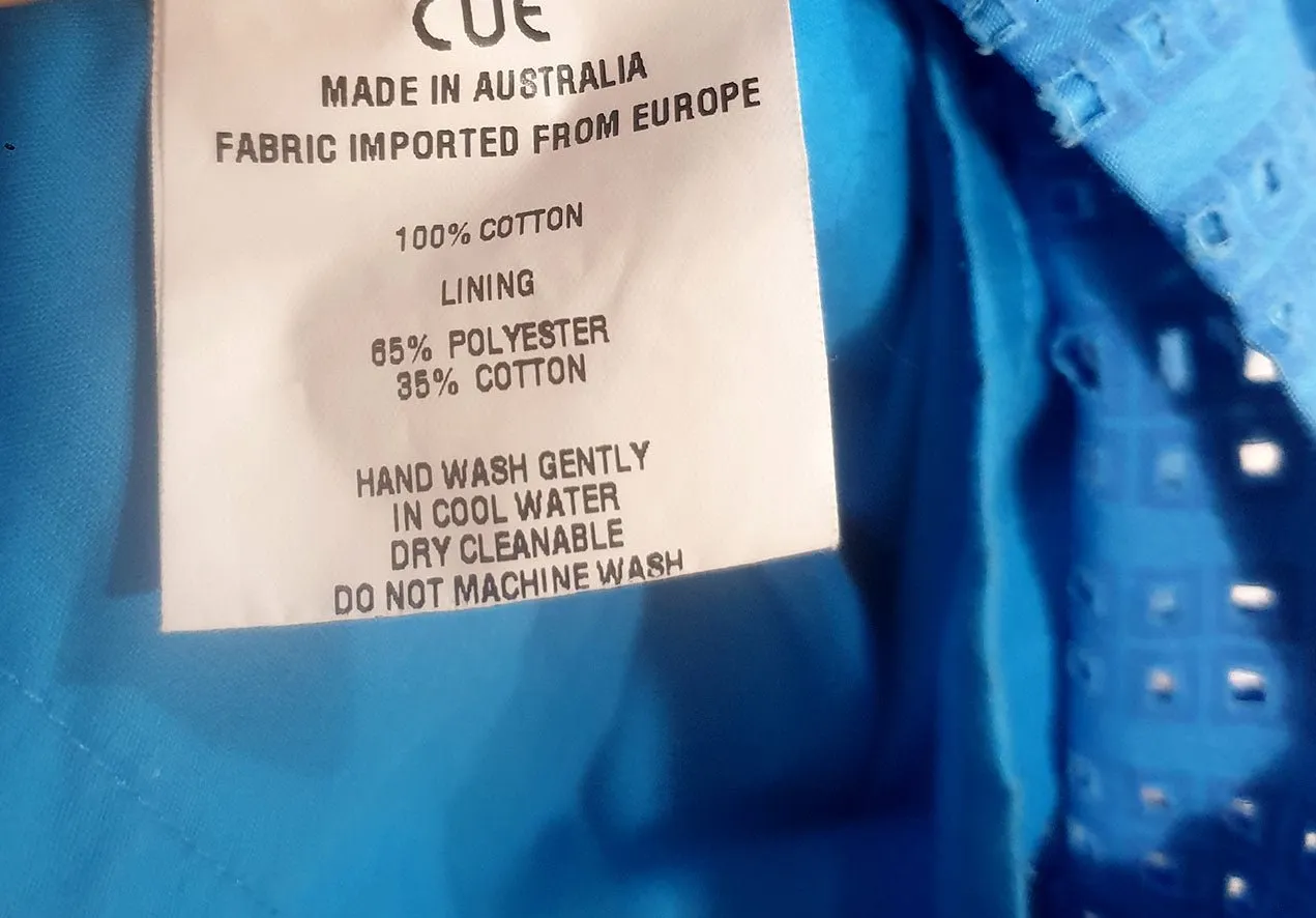 Cue blue sleeveless dress size 10