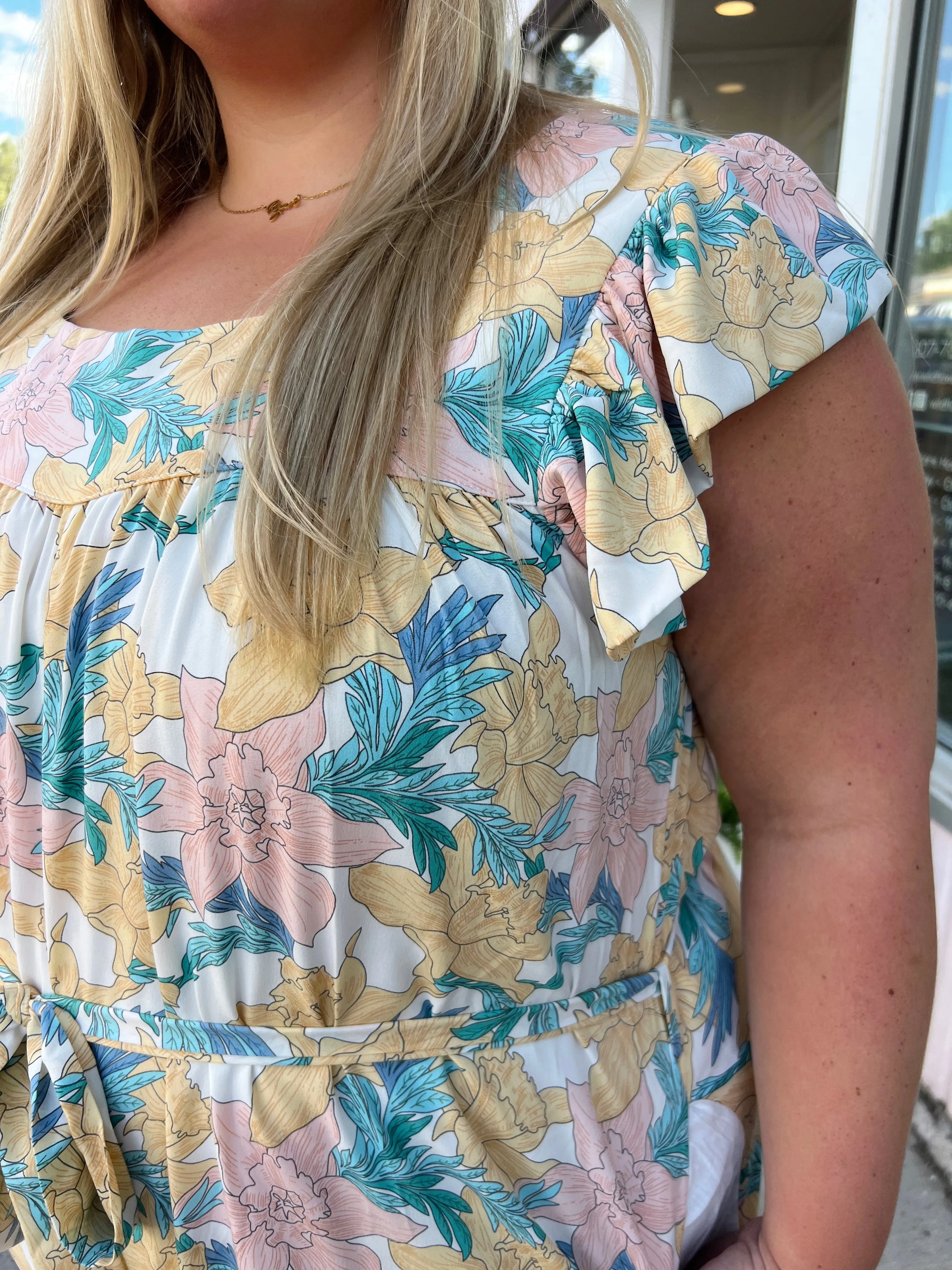 Curvy Floral Jumpsuit