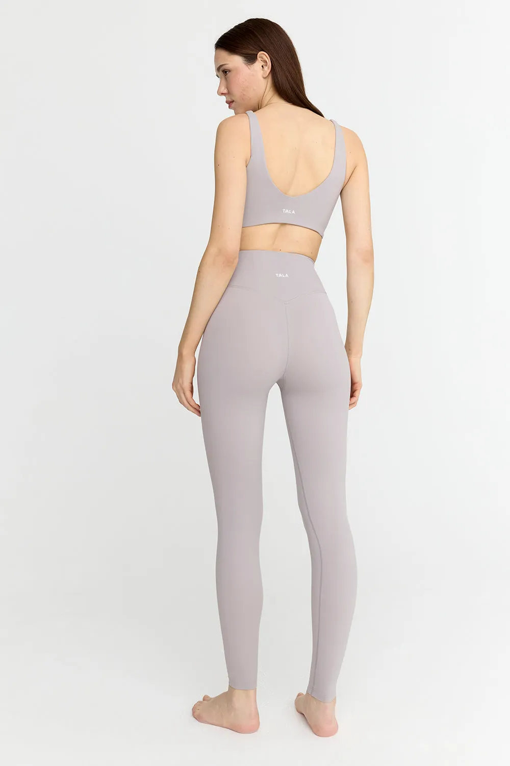 DAYFLEX WRAP HIGH WAISTED LEGGING - TAUPE