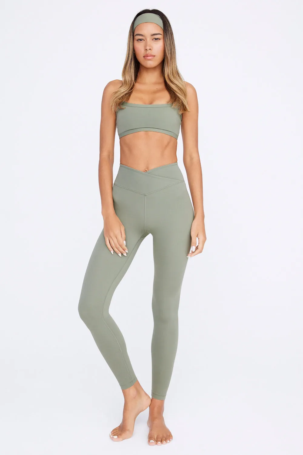DAYFLEX WRAP HIGH WAISTED LEGGING - VINTAGE KHAKI