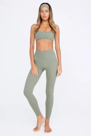 DAYFLEX WRAP HIGH WAISTED LEGGING - VINTAGE KHAKI