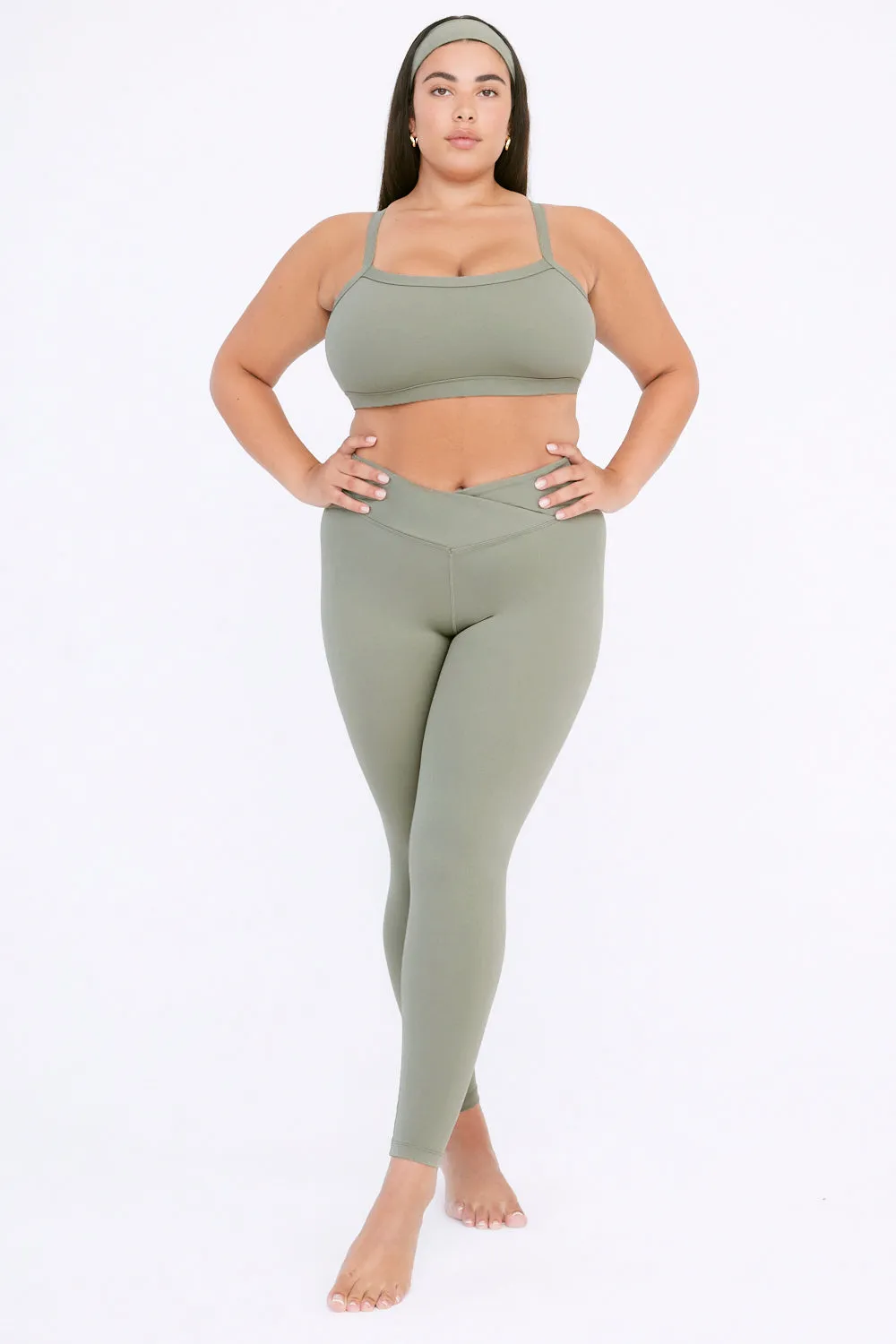 DAYFLEX WRAP HIGH WAISTED LEGGING - VINTAGE KHAKI