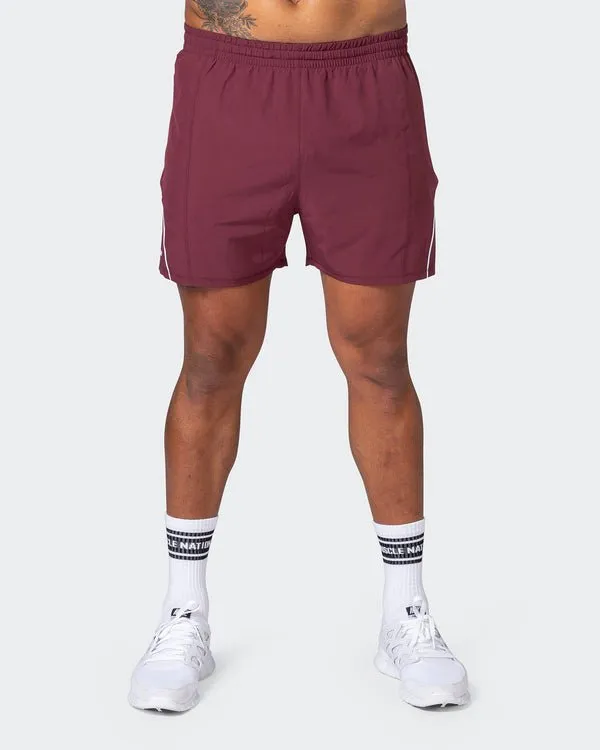 Deuce Training Shorts - Wine