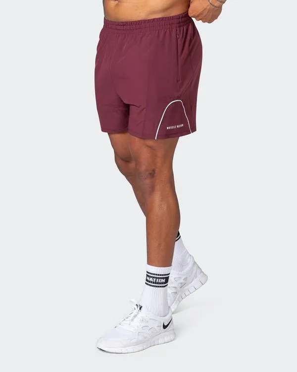 Deuce Training Shorts - Wine