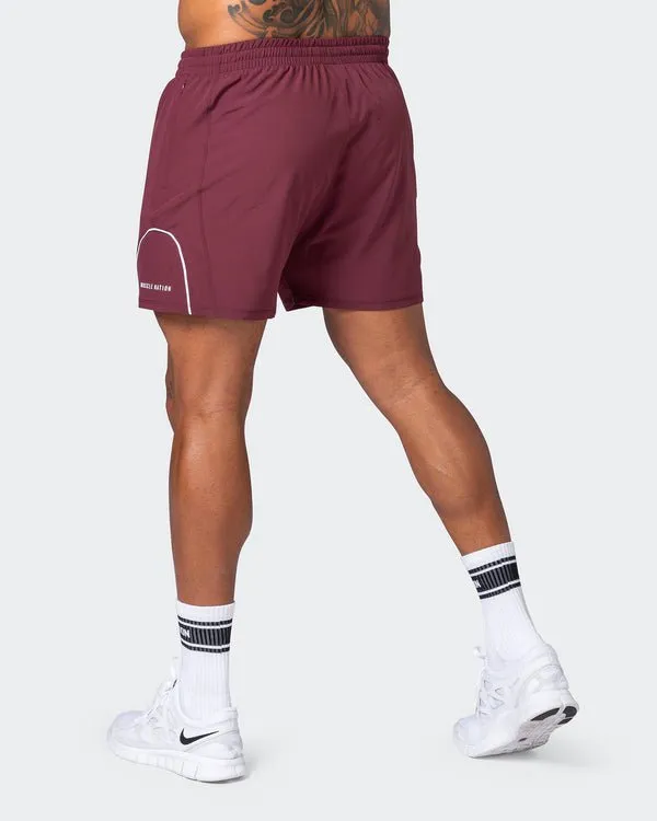 Deuce Training Shorts - Wine