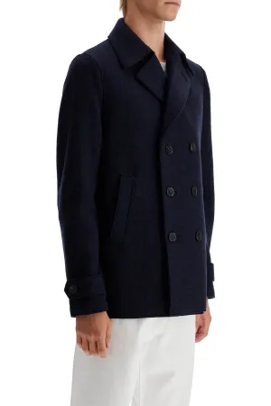 double-breasted woolen caban