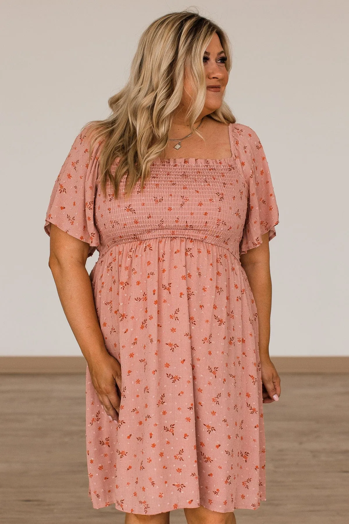 Dream Without Limits Floral Dress- Rose Pink