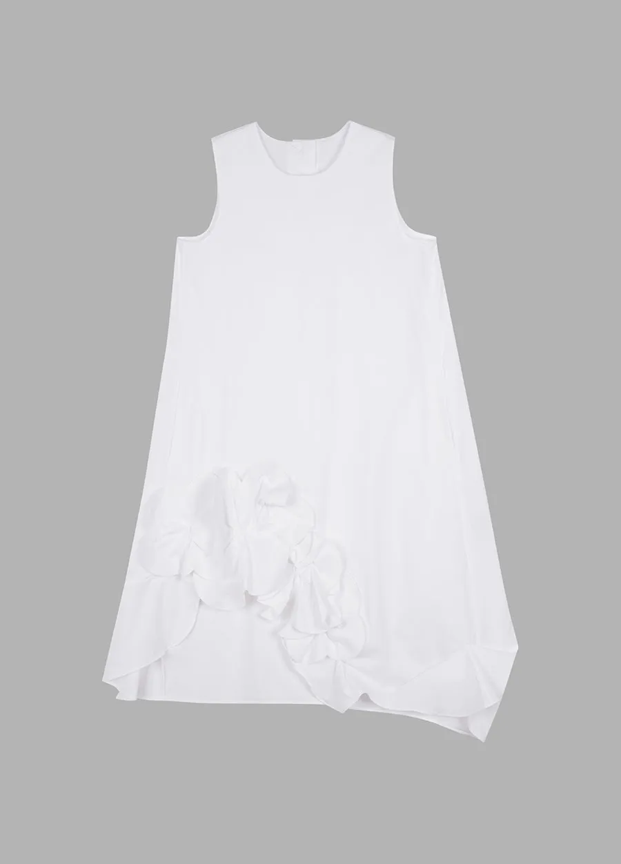 Dress / JNBY 3D-floral  Asymmetric Sleeveless Dress