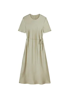 Dresses/JNBY Satin Tea-length Sleeveless Dress