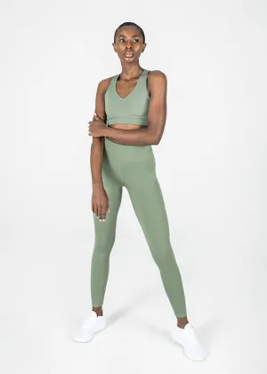 Elevate Touch Full Length Legging Khaki FINAL SALE