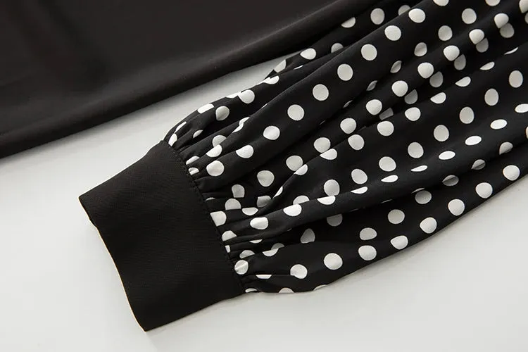 Emmie Vintage Polka Dot Wide-Leg Jumpsuit