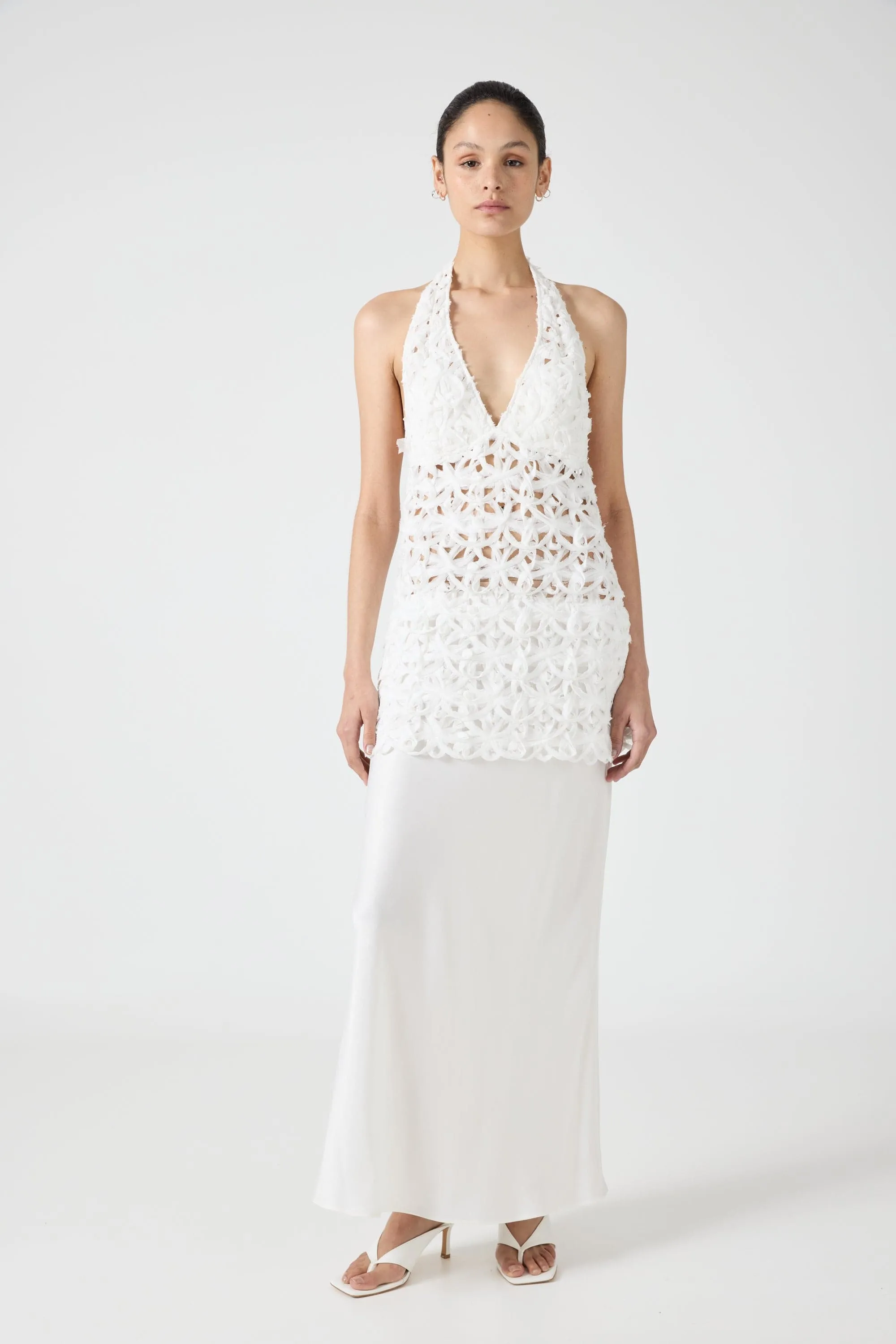 ETHEREAL MAXI DRESS | OFF WHITE