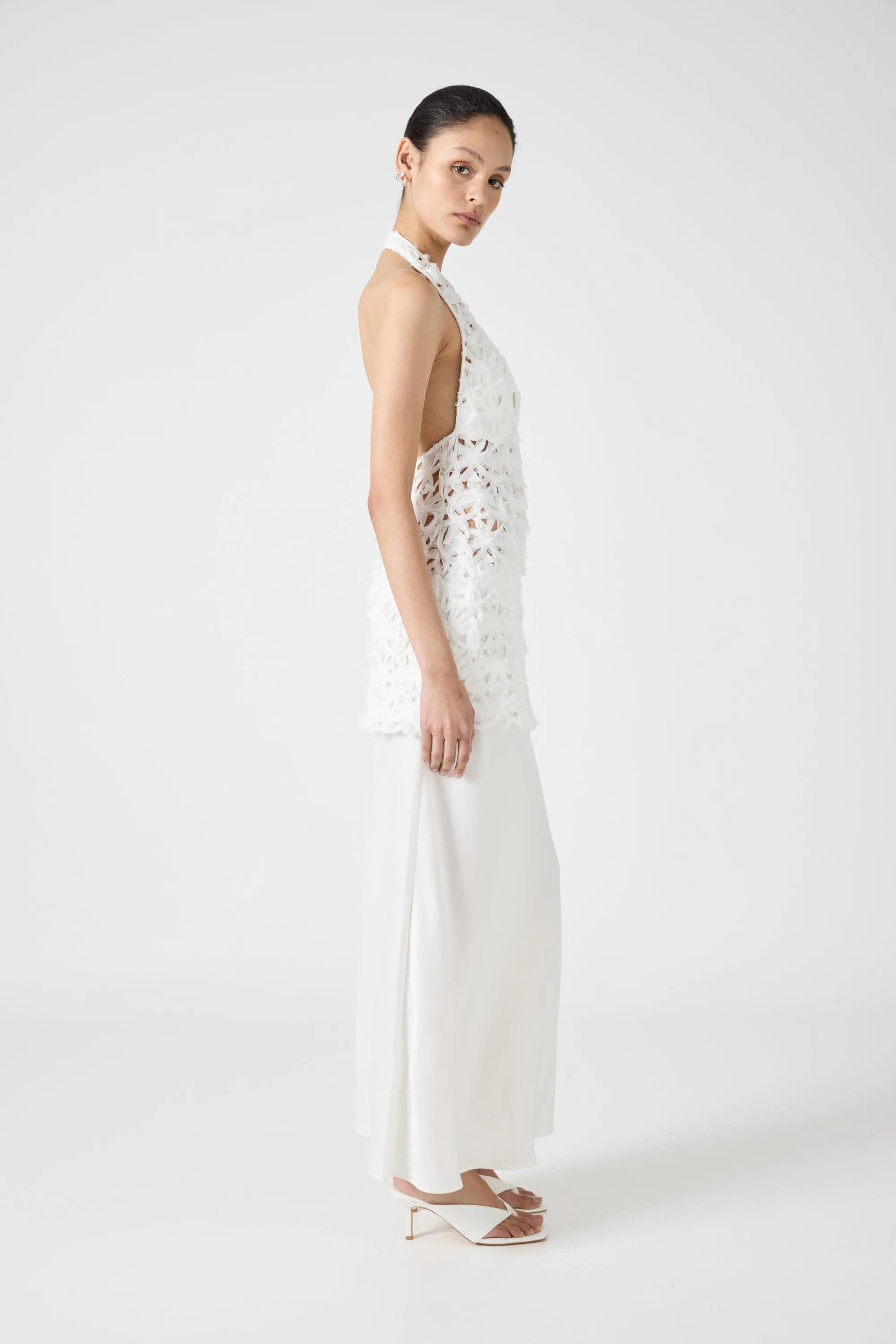 ETHEREAL MAXI DRESS | OFF WHITE