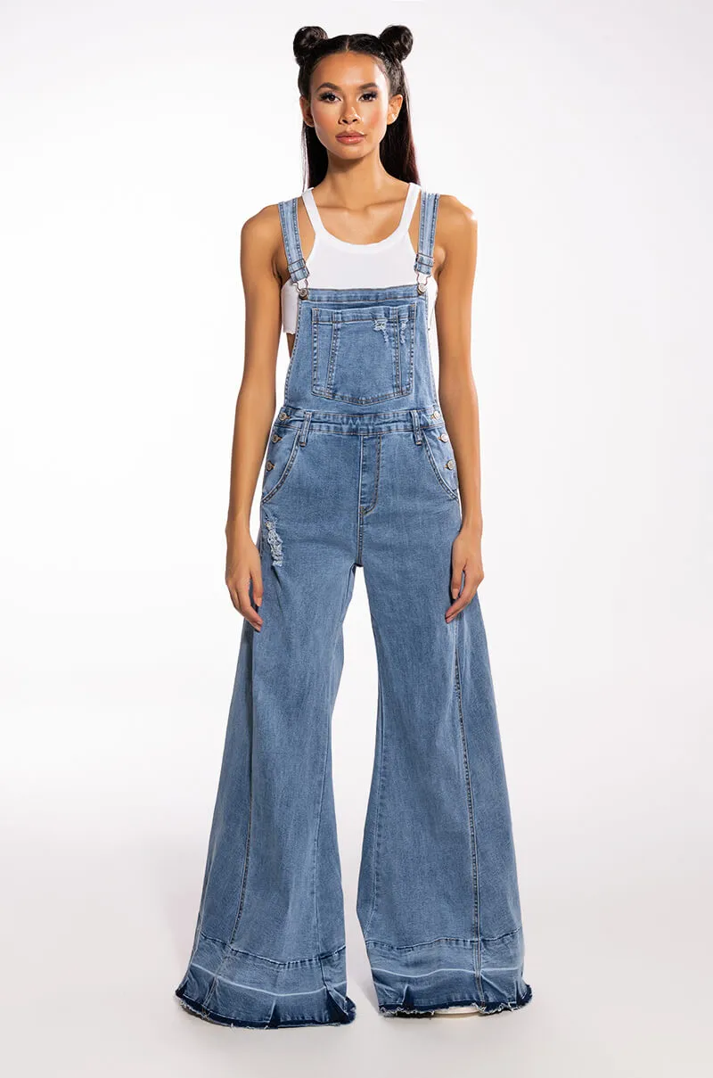 EVERYDAY WIDE LEG OVERALLS