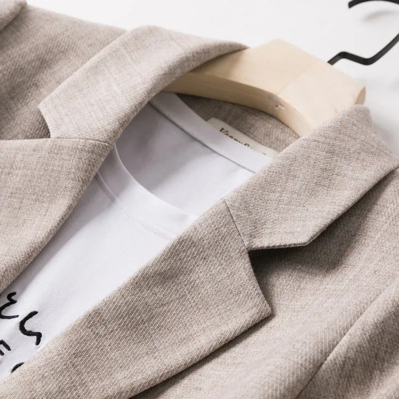 Fashion Business Plaid Suits Ladies Work Office Blazer