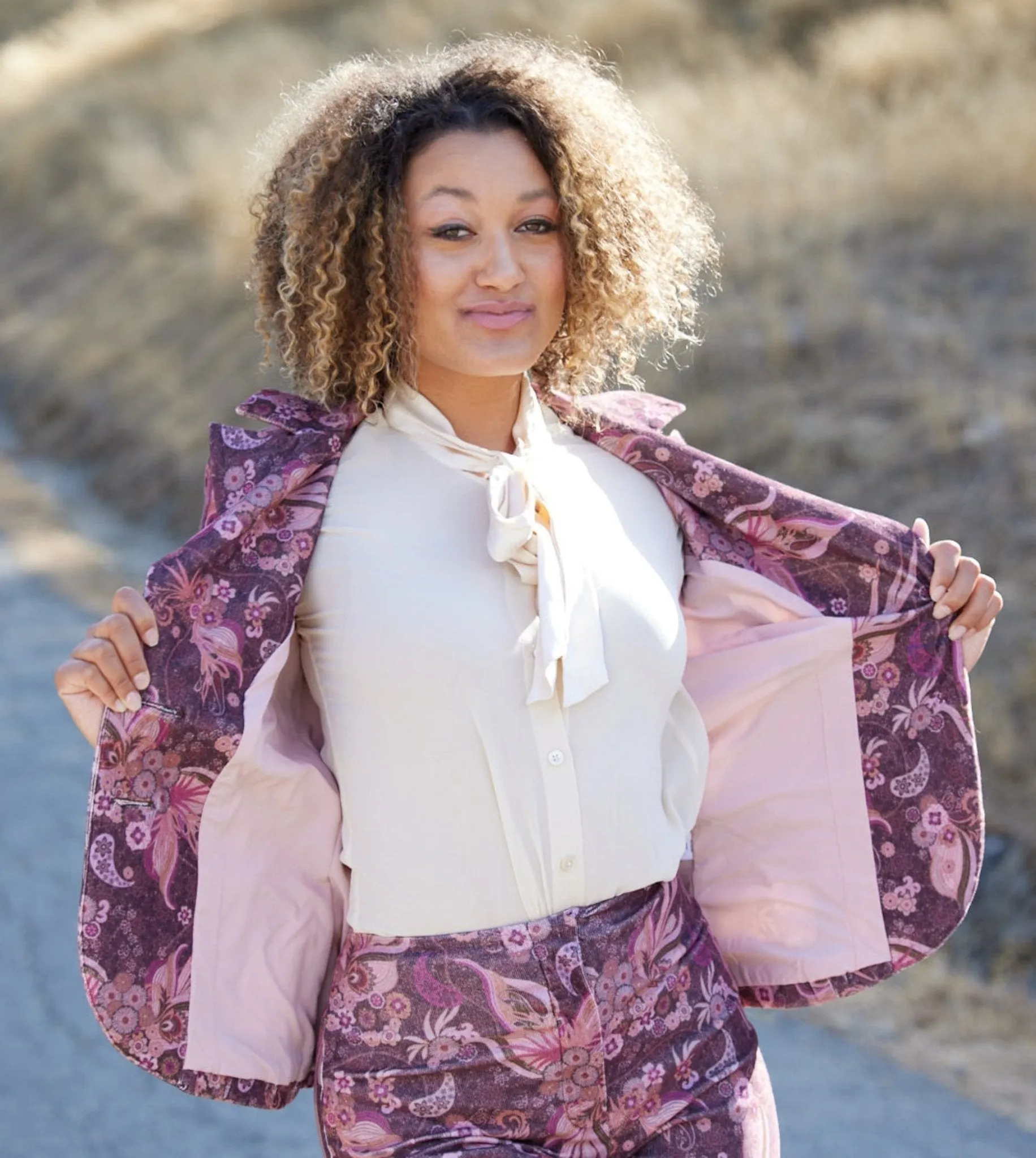 Feather Print Jacket