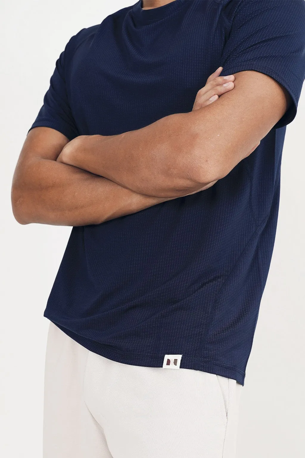 Fevre Short Sleeve Running Top (Navy)