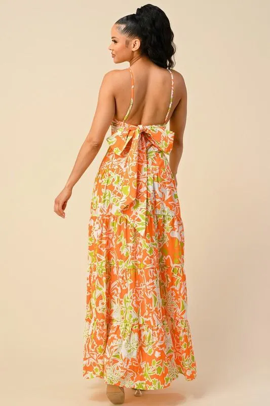 FLORAL DETAIL MAXI DRESS