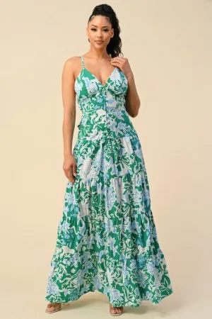 FLORAL DETAIL MAXI DRESS