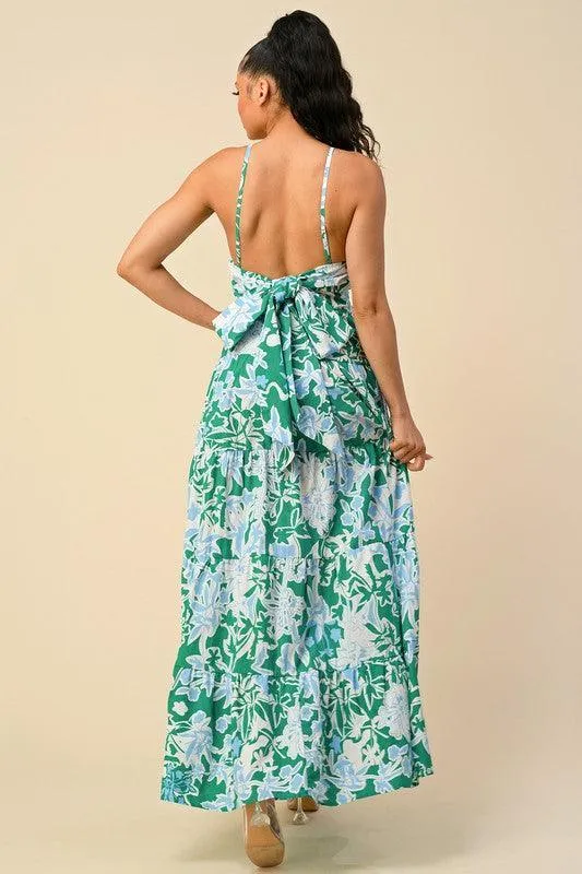 FLORAL DETAIL MAXI DRESS