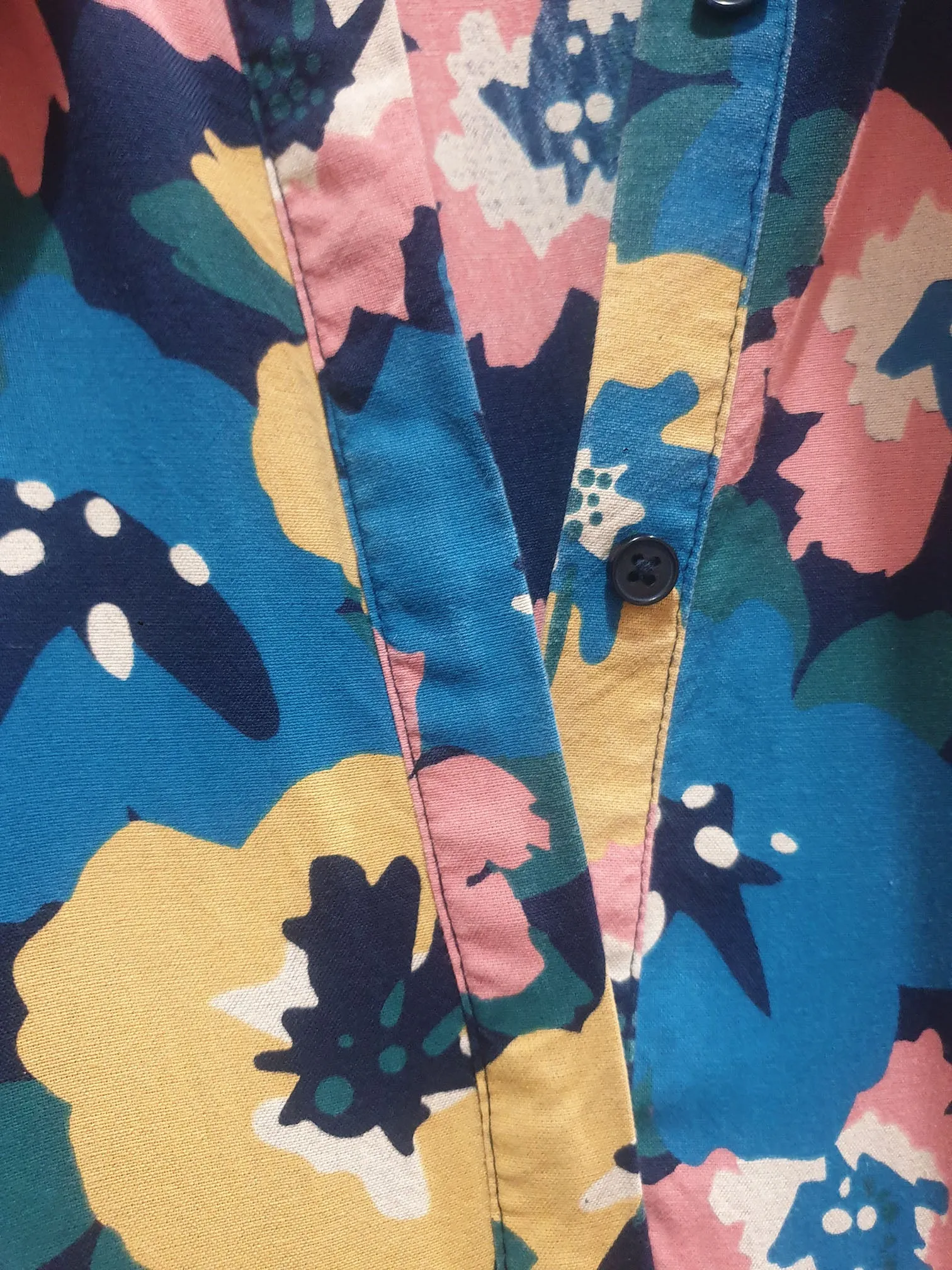  Floral shirt dress size small