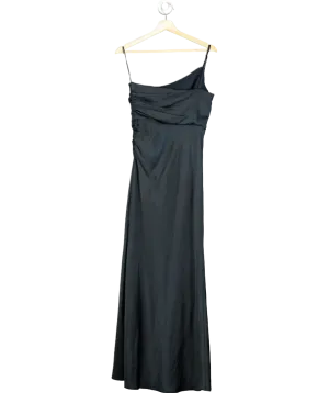 FOREVER NEW Blue Kelly One Shoulder Satin Maxi Dress UK 8