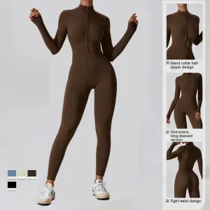 FX- Women's Yoga Long sleeve Zipper Sport wear/Gym Sport Jumpsuits