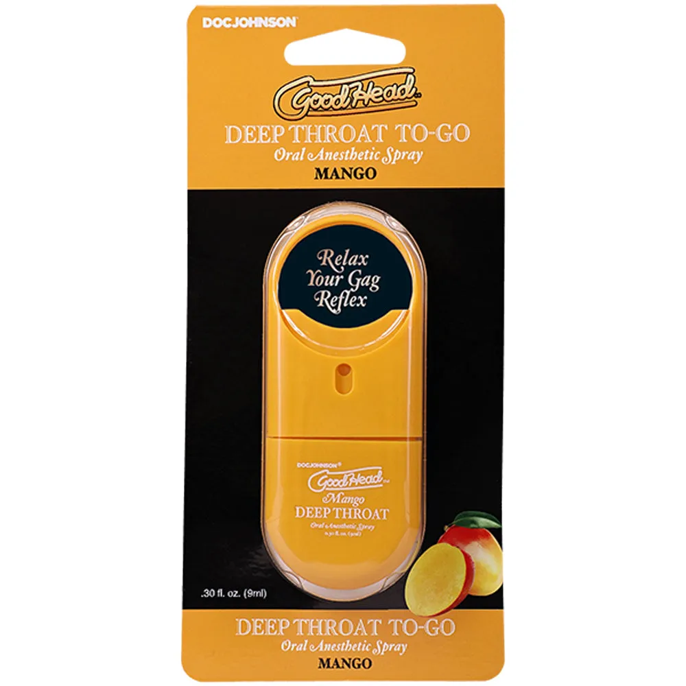 Goodhead Deep Throat Spray to Go Mango .30fl Oz