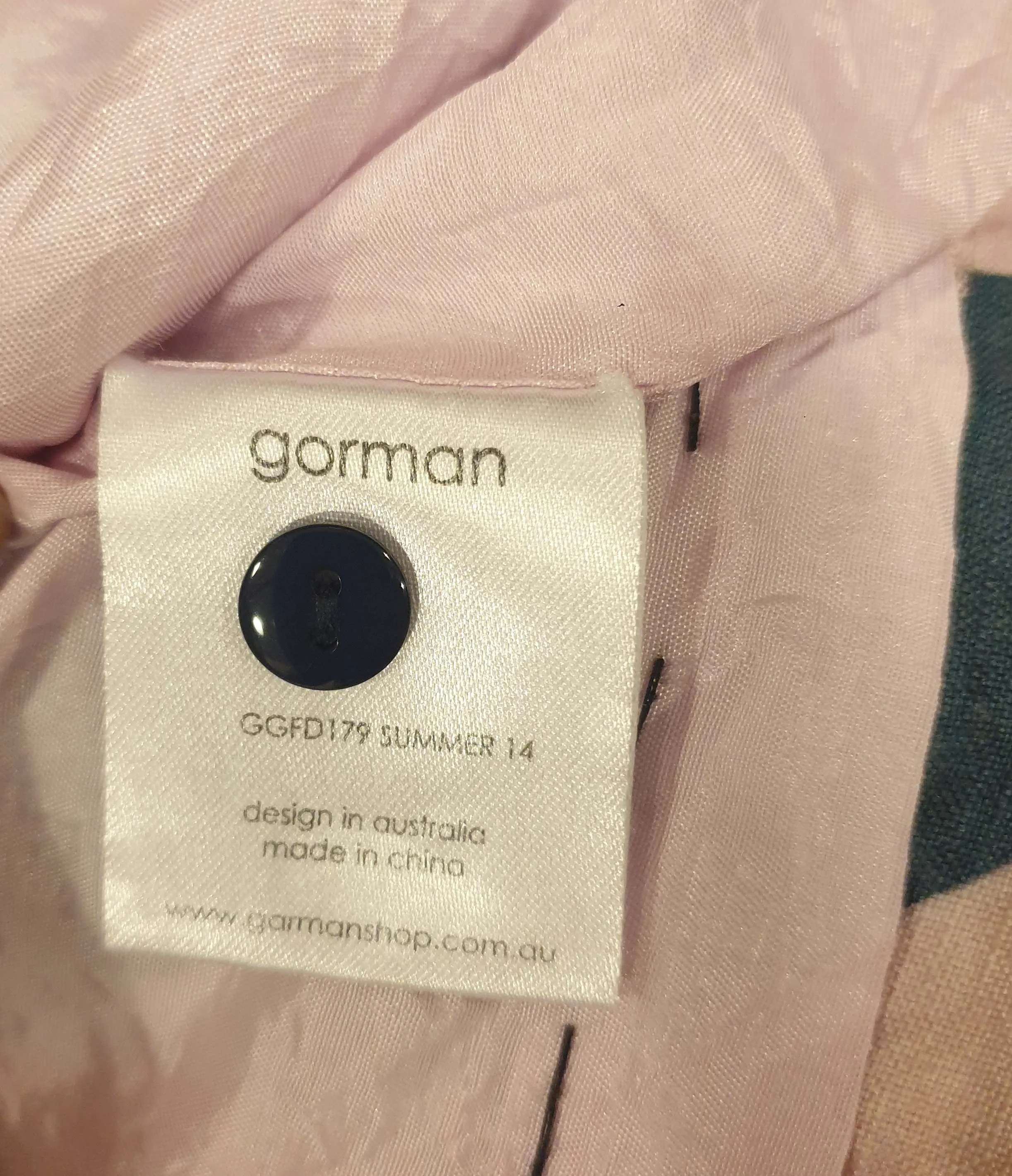 Gorman linen mix fun print shift style dress size 8