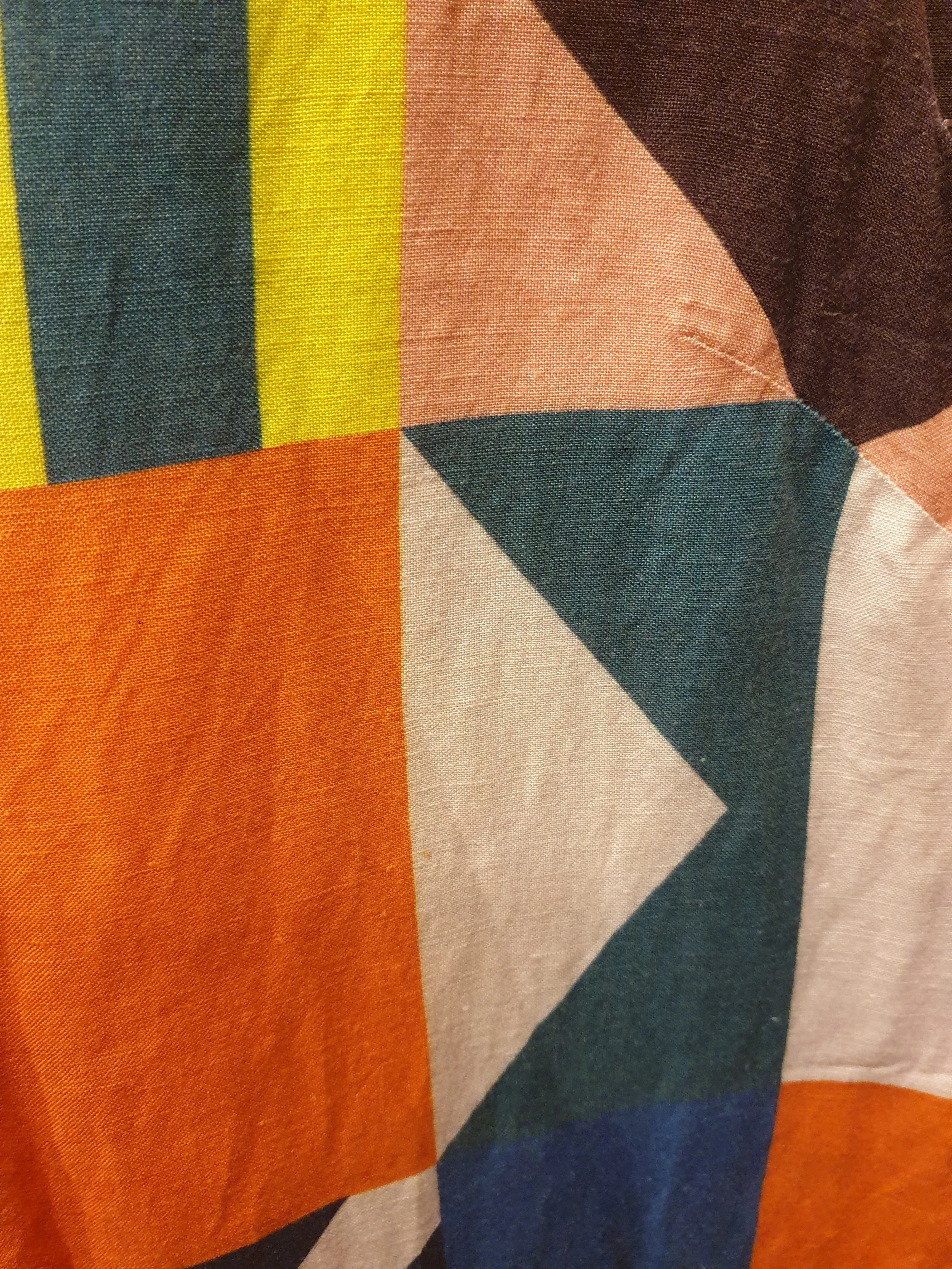 Gorman linen mix fun print shift style dress size 8