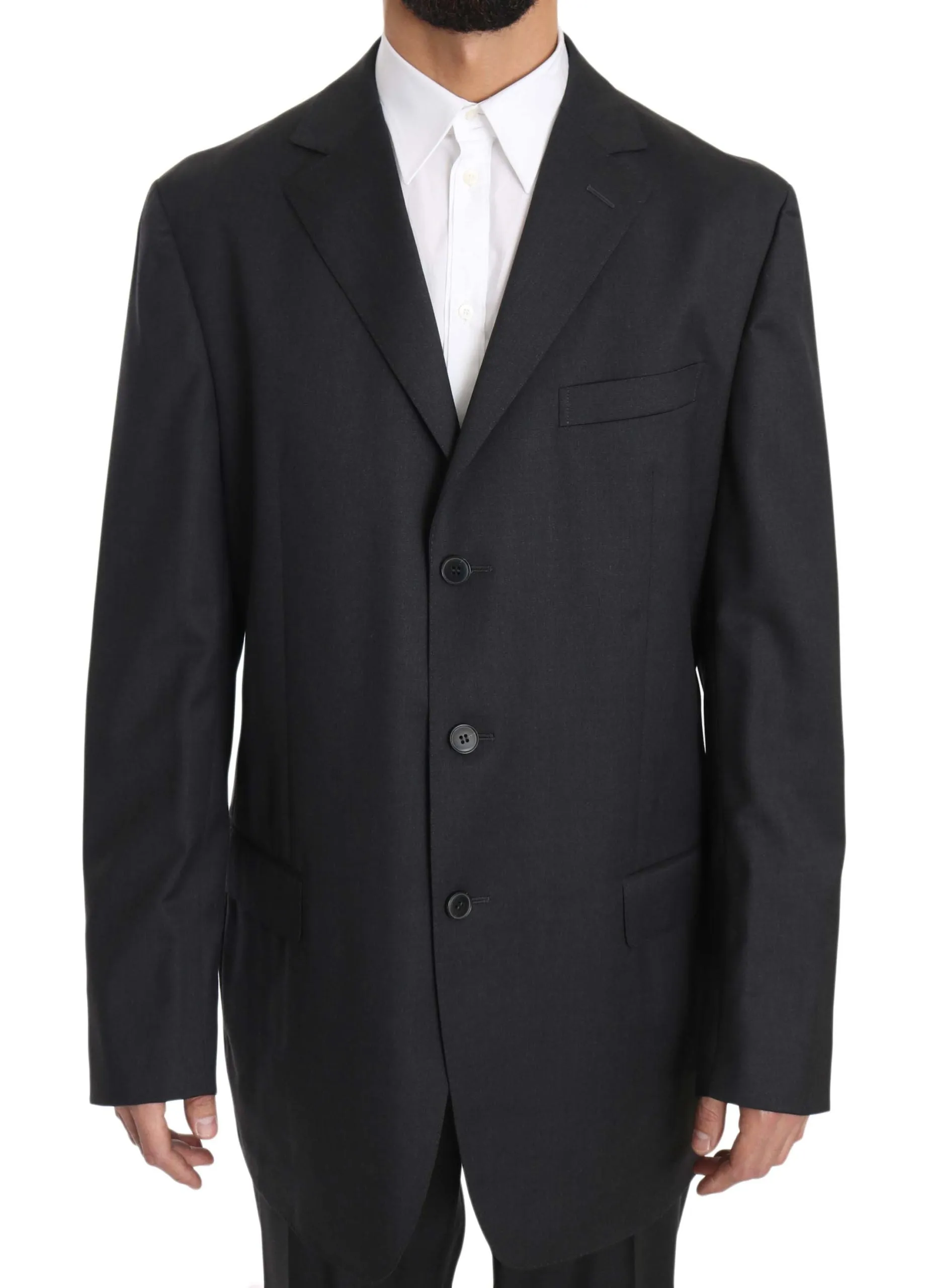 Gray Two Piece Three Button BRUNO CUOMO Exclusive Suit