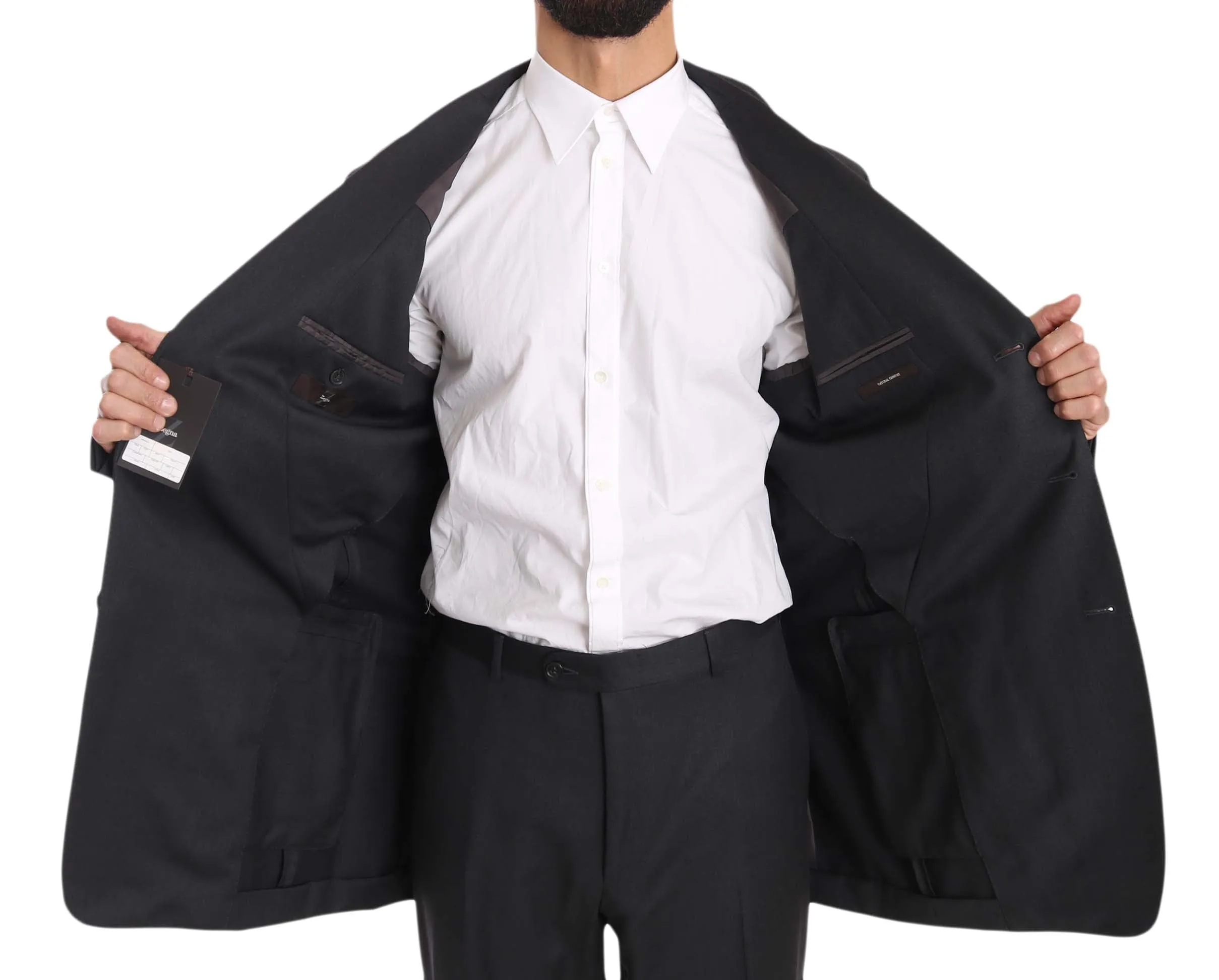 Gray Two Piece Three Button BRUNO CUOMO Exclusive Suit