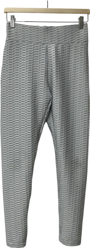 Grey Seamless Yoga Leggings UK L