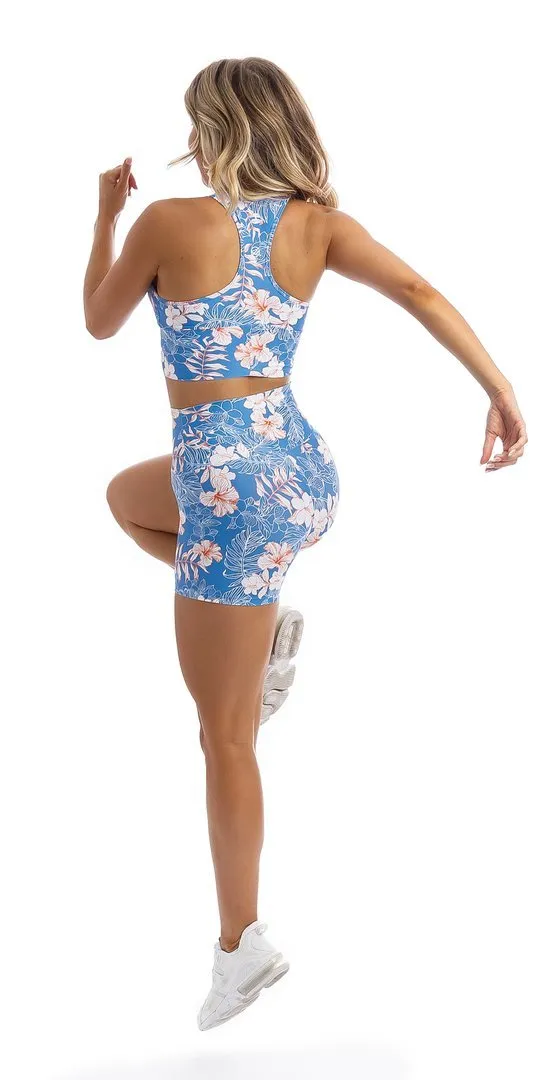 Hibiscus Kiss Racer Back Bra