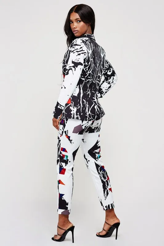 Janaye Art Print Suit