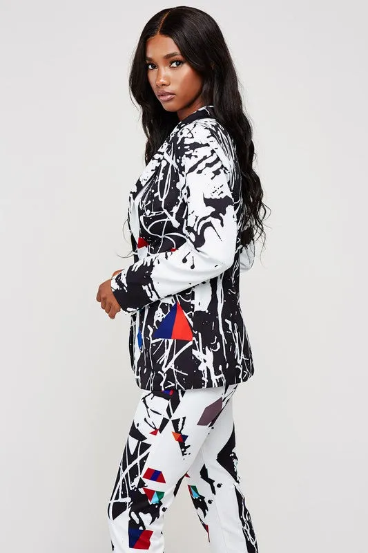 Janaye Art Print Suit