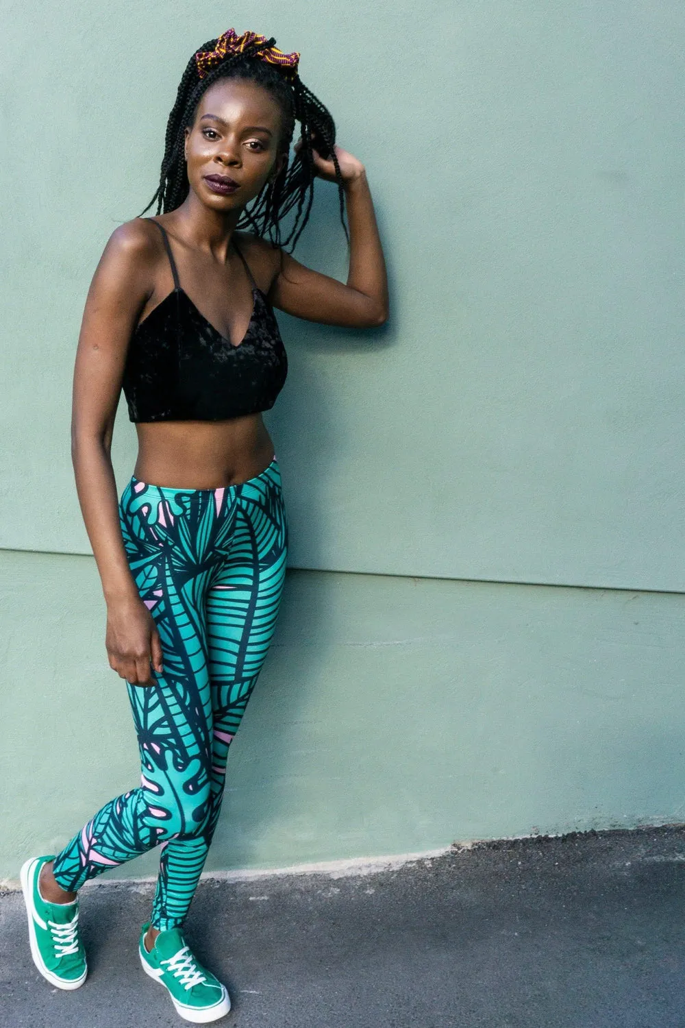 Jungle Jive Pattern Festival Leggings