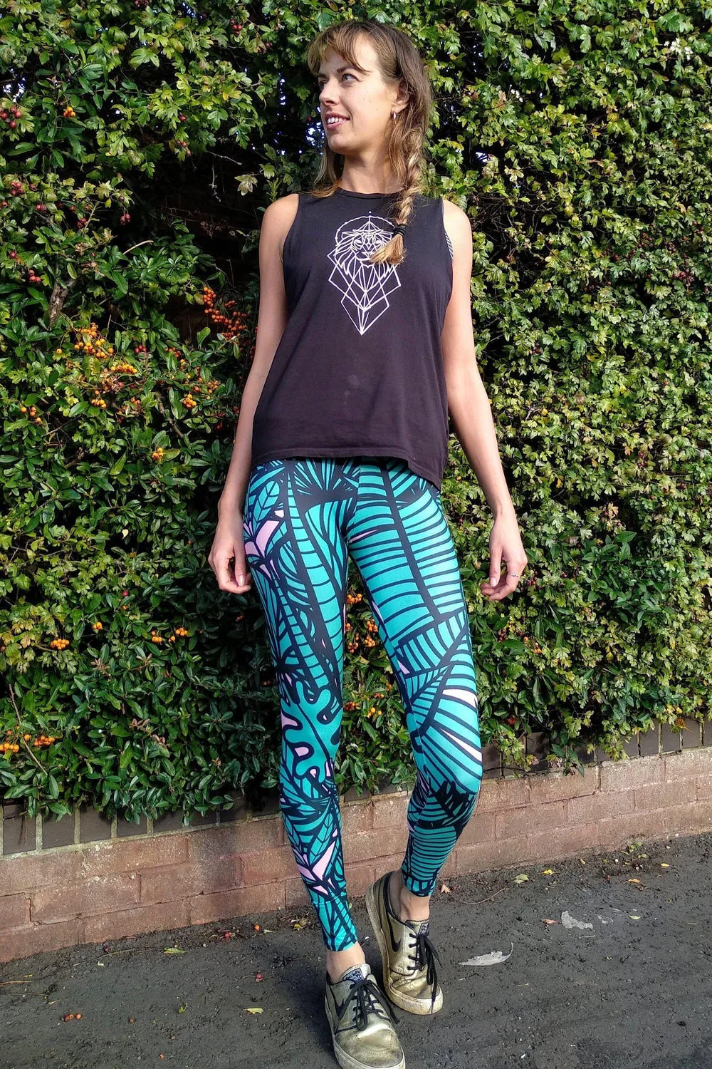 Jungle Jive Pattern Festival Leggings