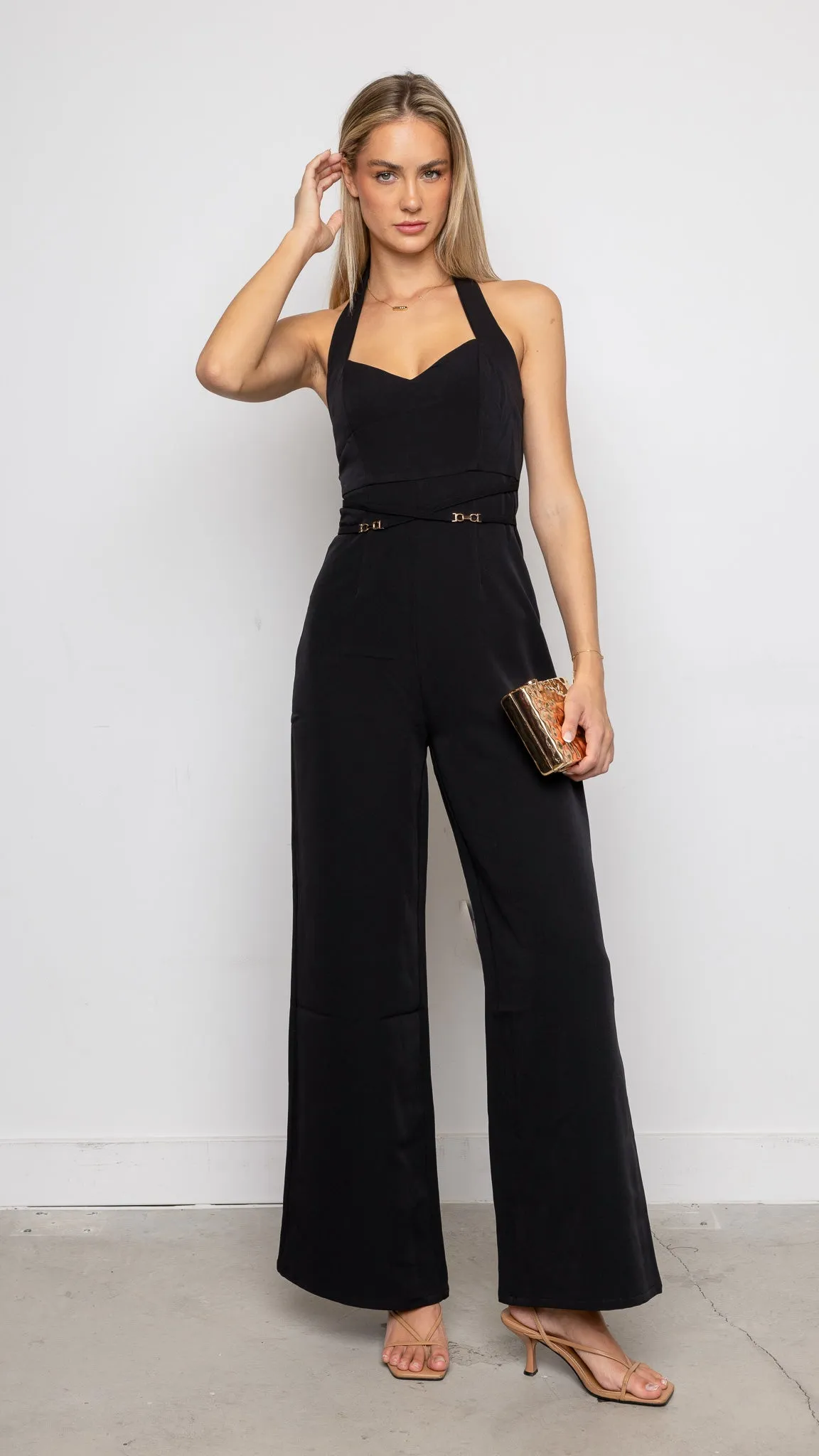 Kaoi jumpsuit in black