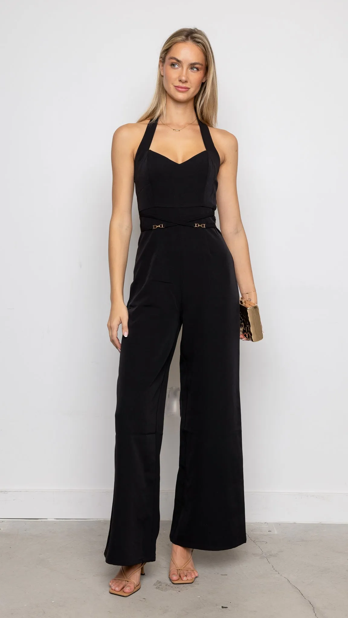 Kaoi jumpsuit in black