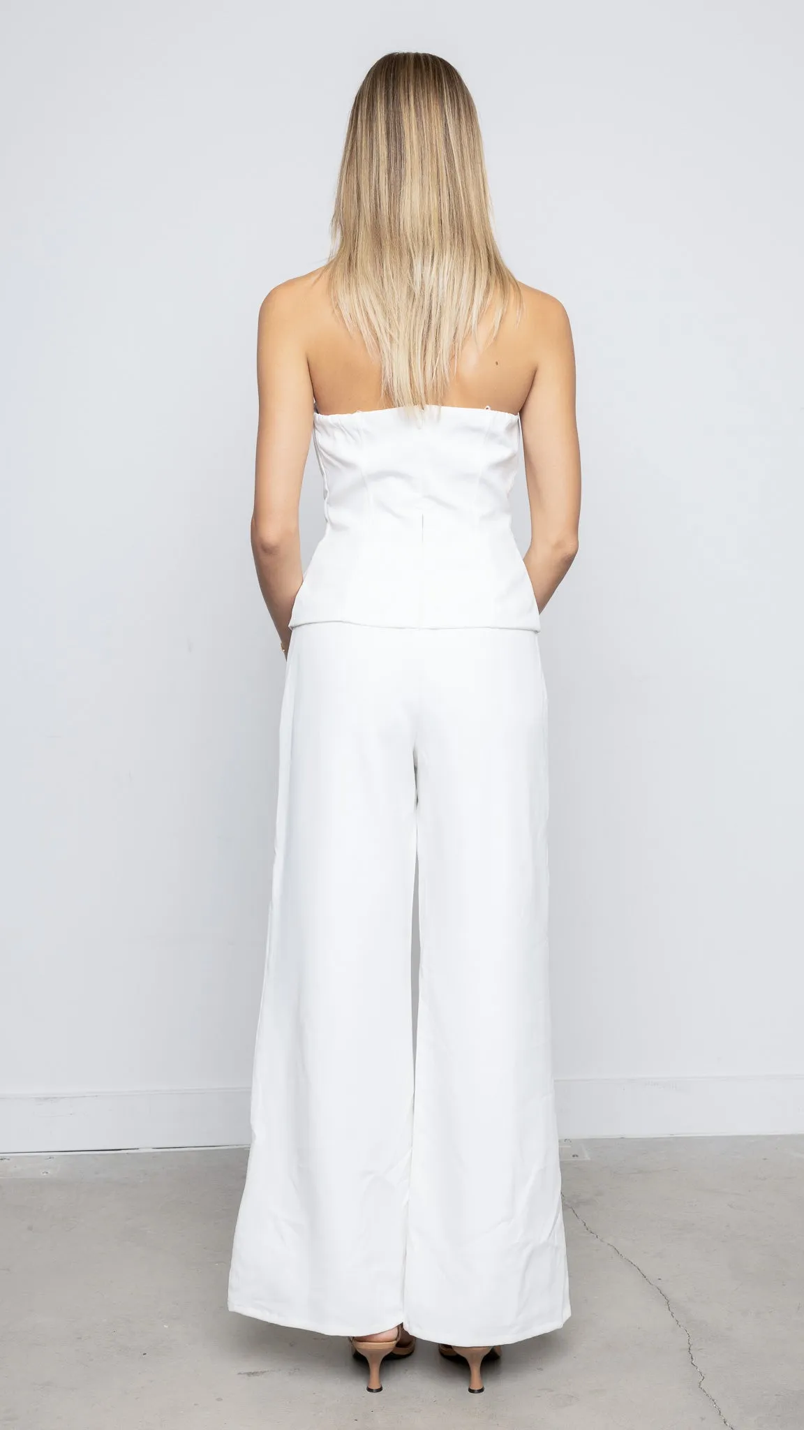 Kourtney Jumpsuit in White