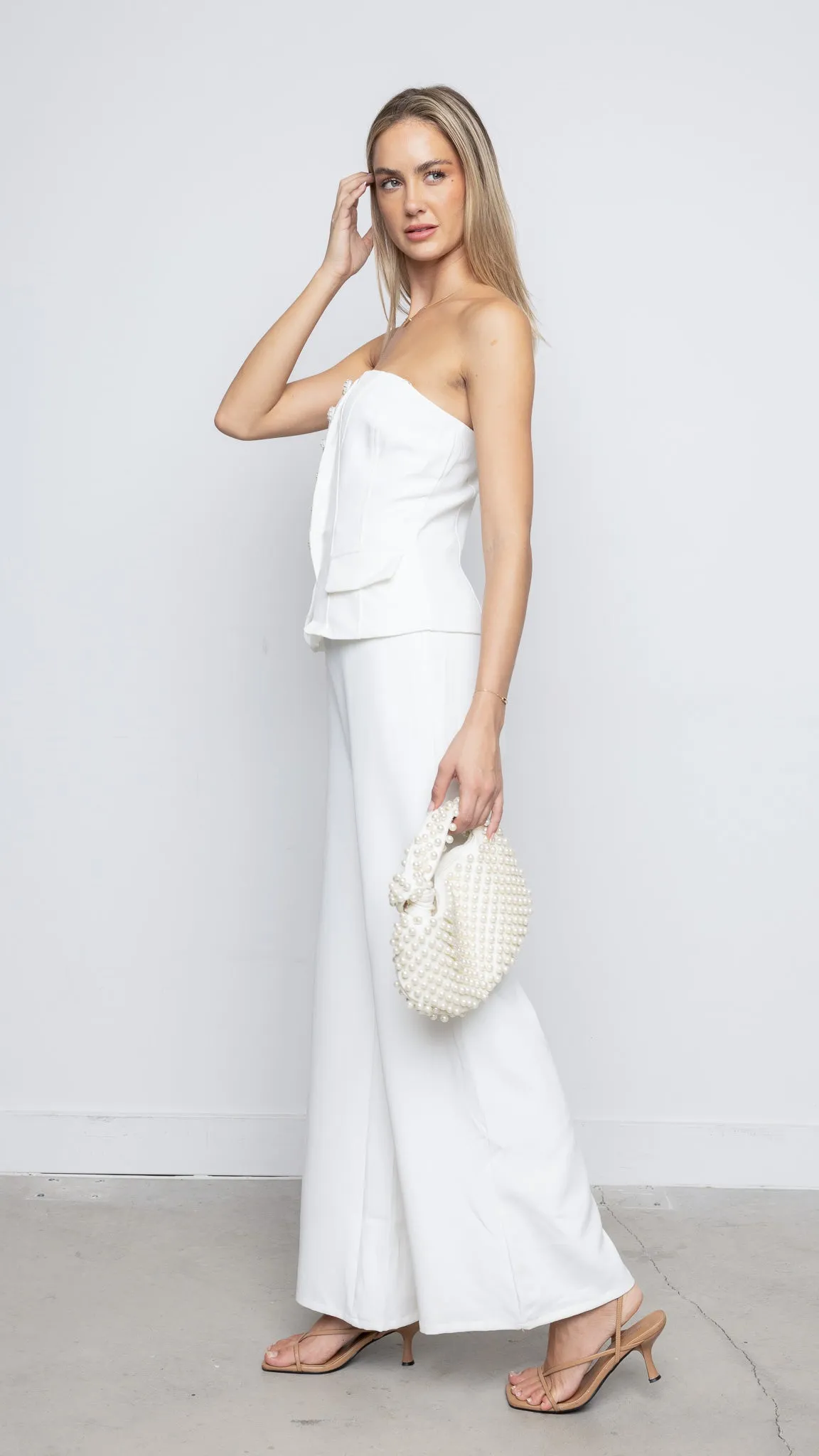 Kourtney Jumpsuit in White