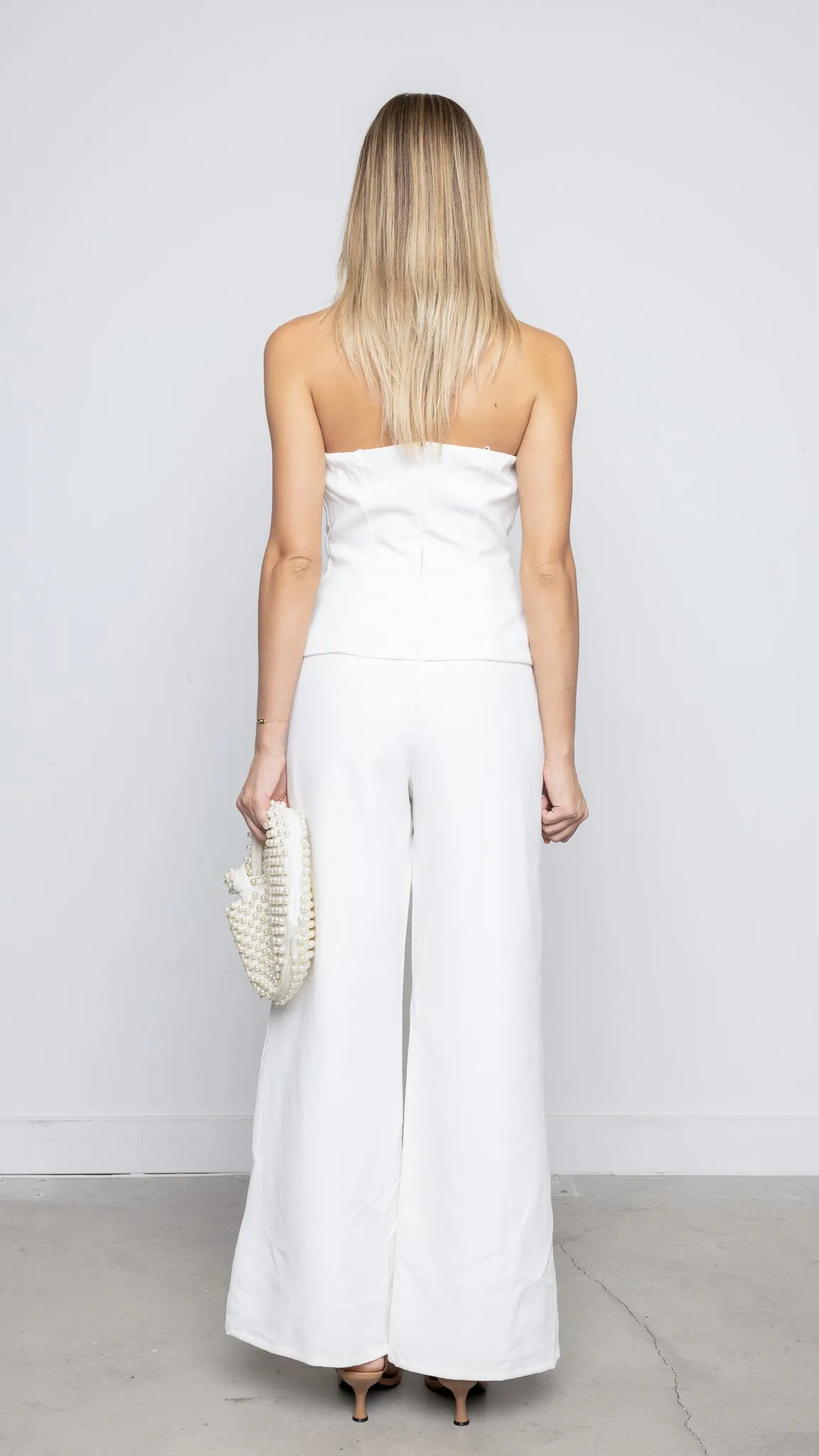 Kourtney Jumpsuit in White